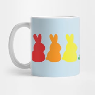 Colorful Bunnies Pride Rainbow Mug